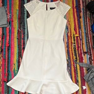 white formal dress.